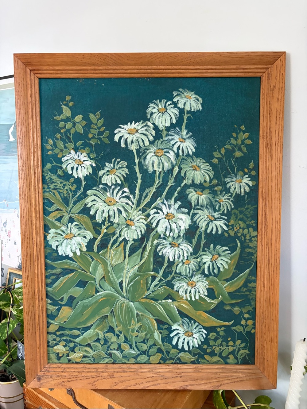 Original Daisy Oil Painting - Signed
